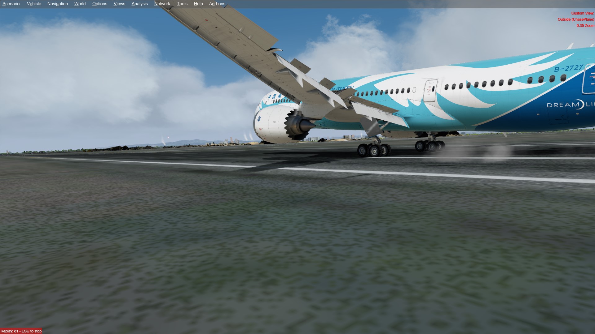 南航787 enroute&amp;landing-5542 