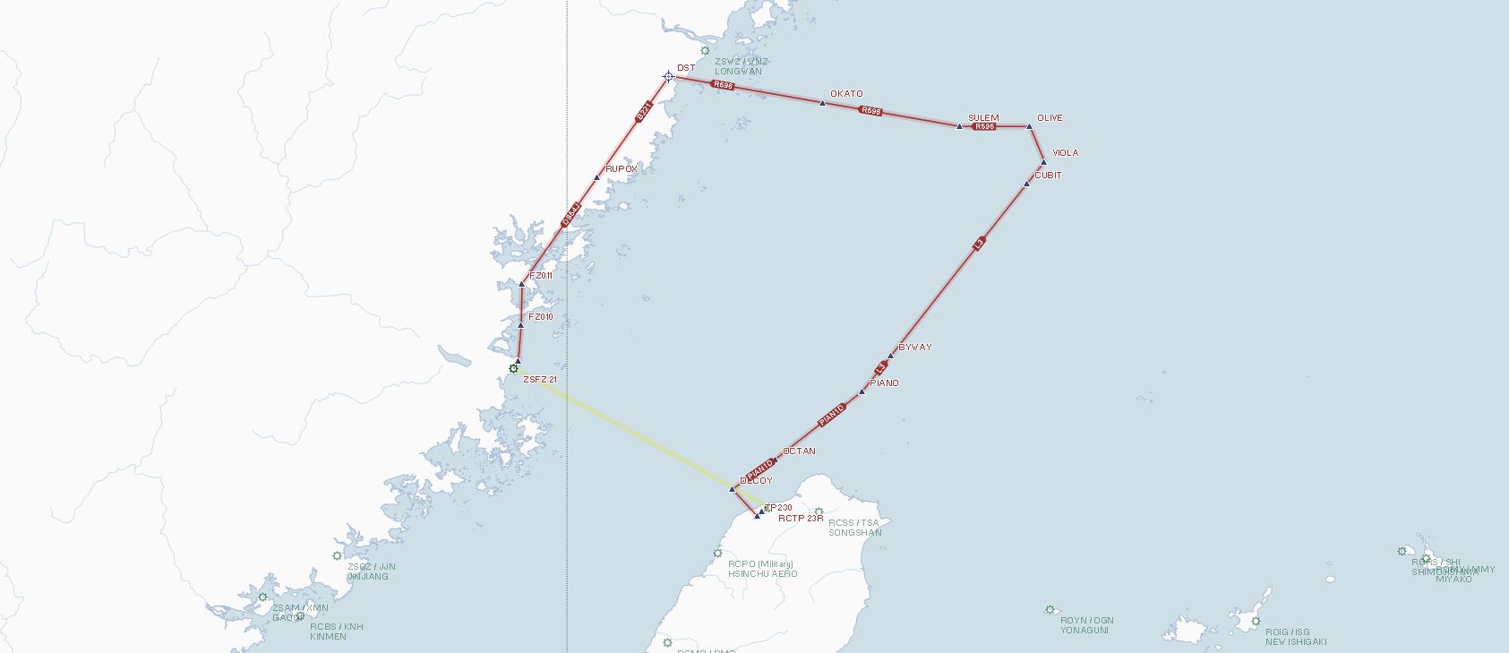 盘点两岸航线绕最远的航线-1177 