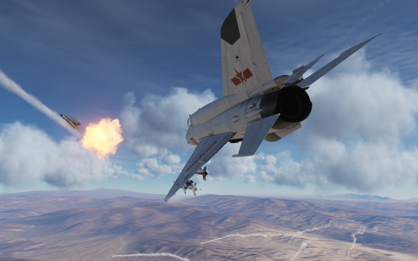 DCS WORLD 米格21比斯 + 米格29 + Tornado + A-10  混战游戏截图-4842 