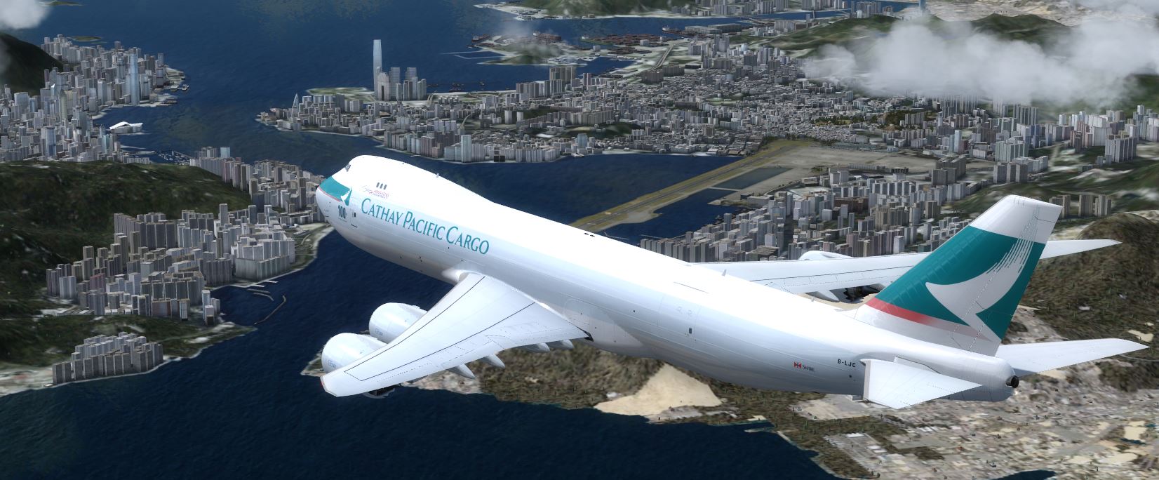 PMDG B747-8 Cathay Cargo 100th Boeing Aircraft-2429 