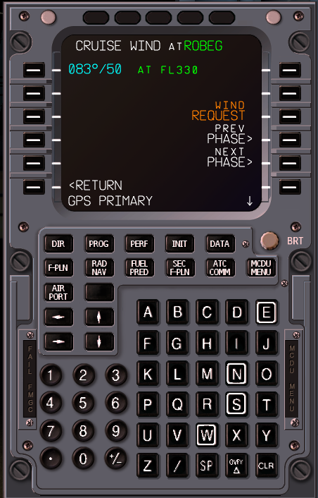 A319 MCDU选项:CLIMB WIND、CRUISE WIND、STEP ALST的作用是什么？-7717 