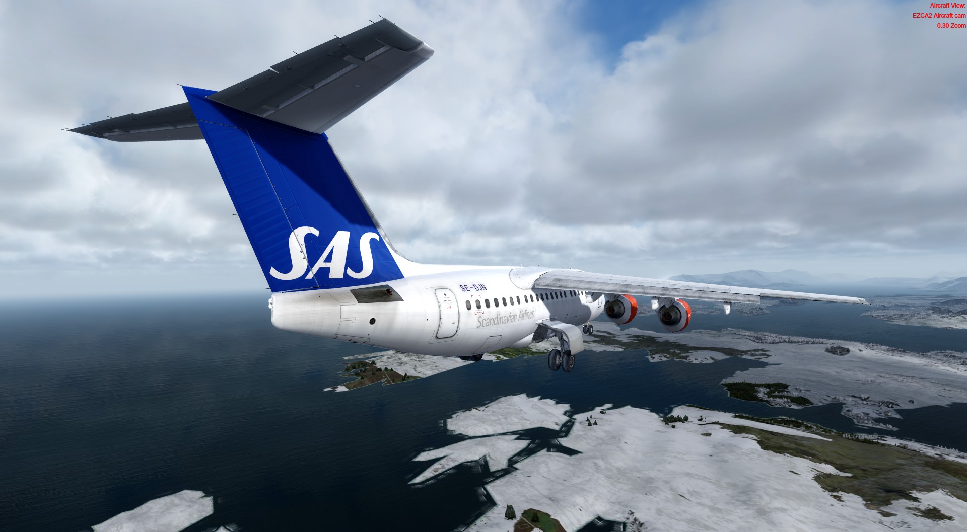 SAS RJ85 挪威国内飞行 ENGM-ENEV-ENKB-9436 