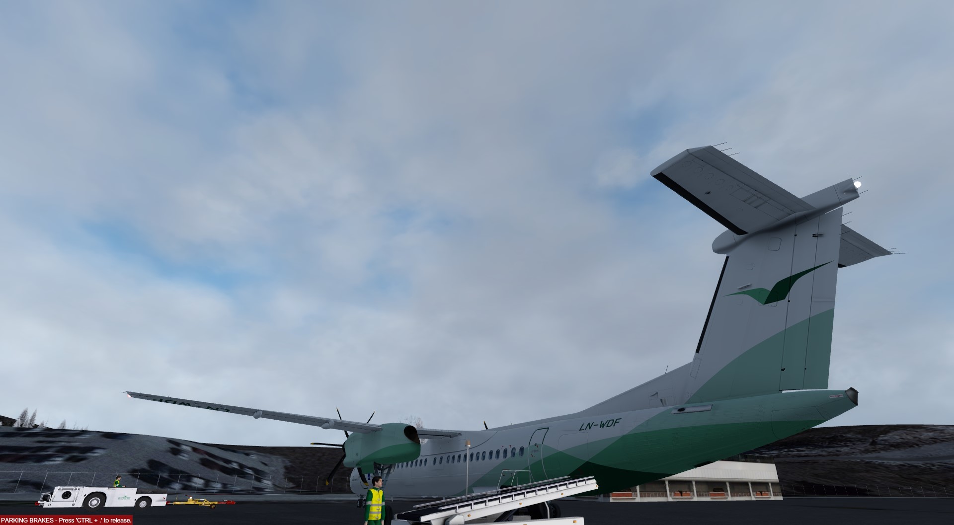 挪威村村通之 DASH8 Q400-9197 