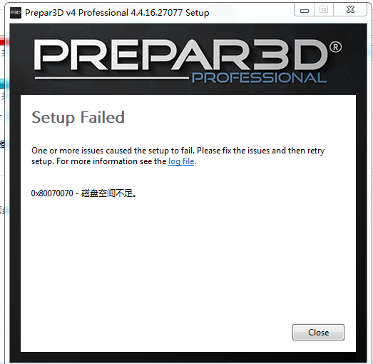 新飞求助P3DV4安装问题-4459 