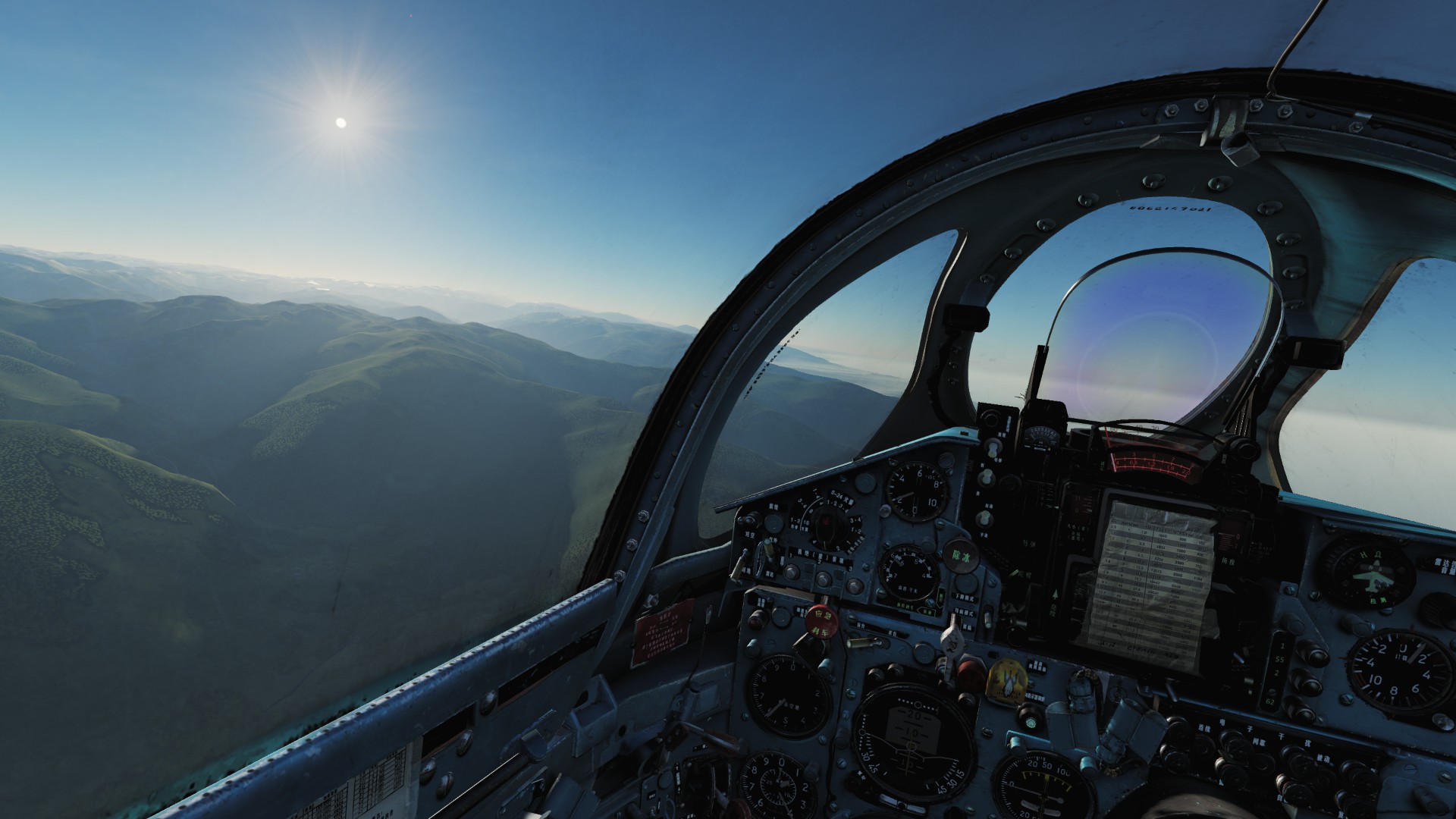 DCS MIG21(歼7）这满满的机械仪表。70年代的味道-106 