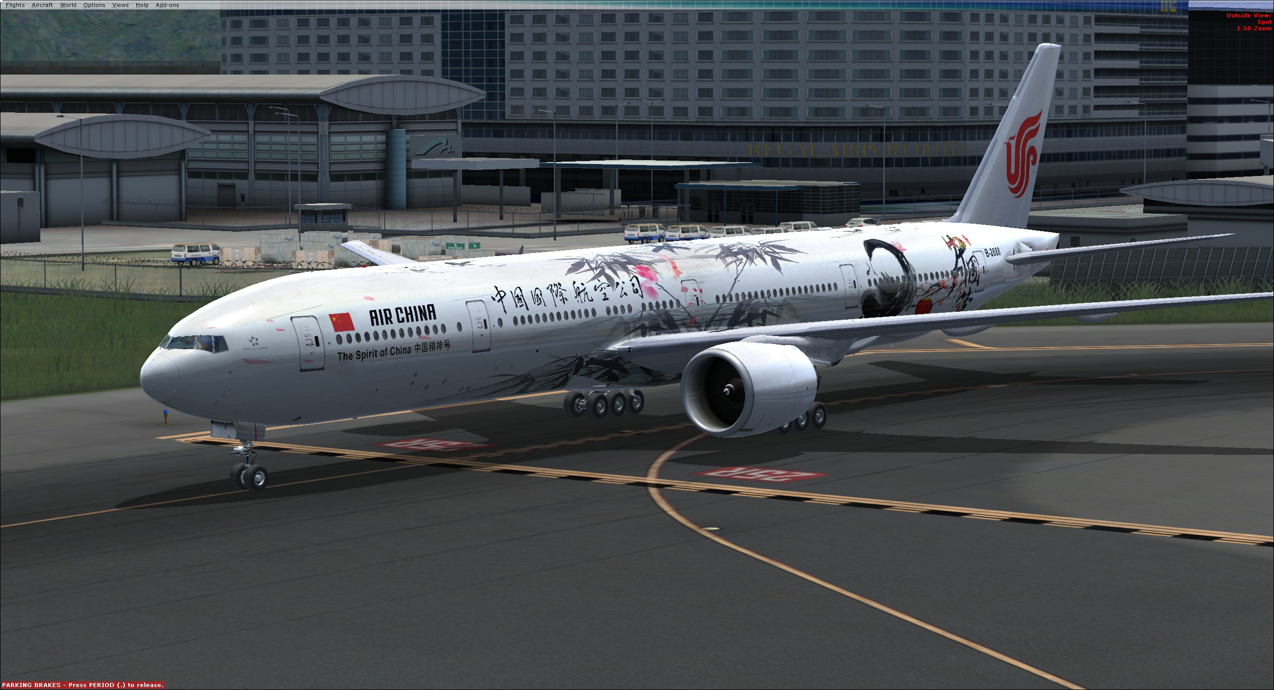 PMDG777 国航3个中国风彩绘涂装-202 