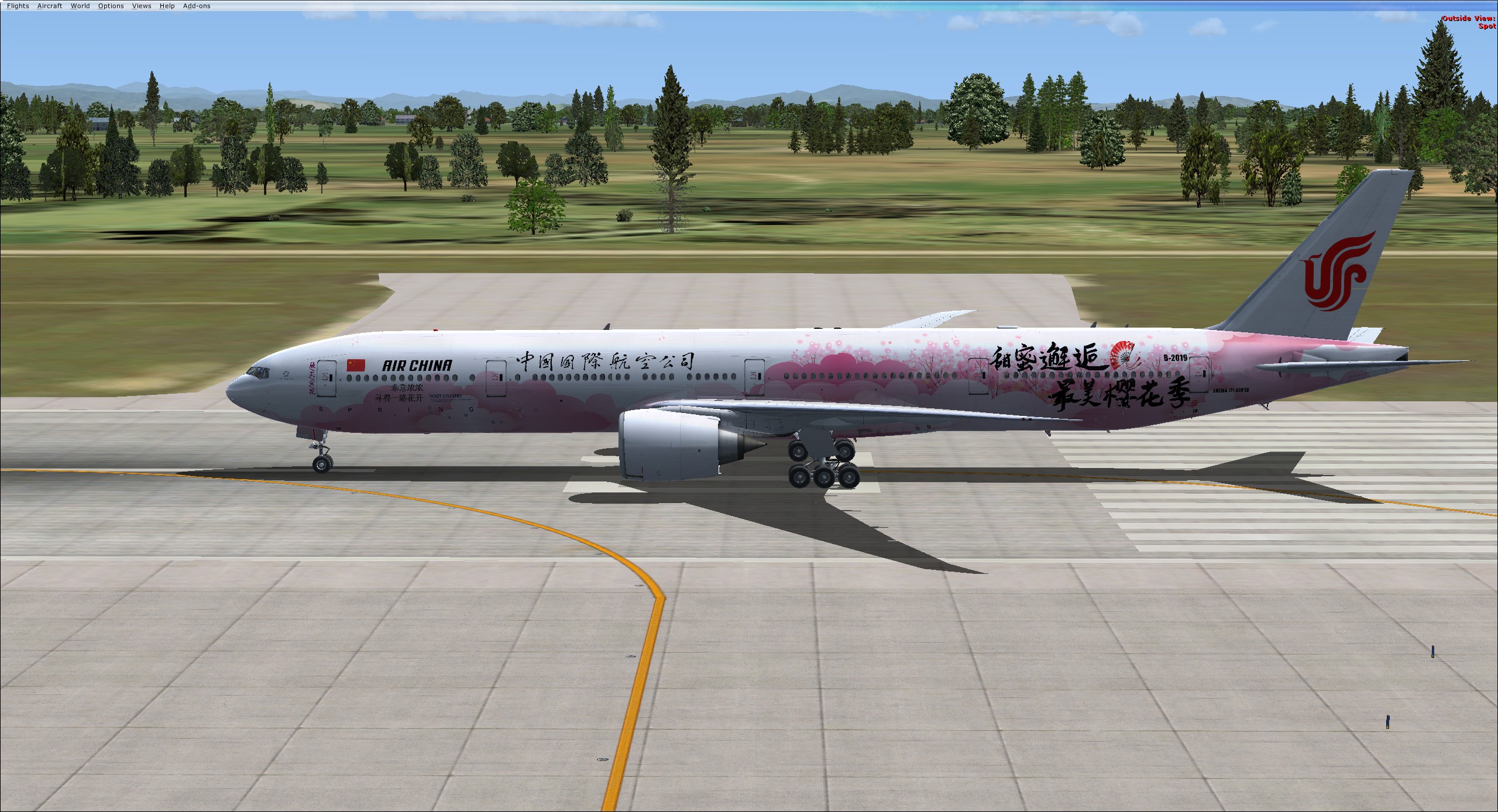 PMDG 777-300ER 国航樱花涂装 上架发布-2002 