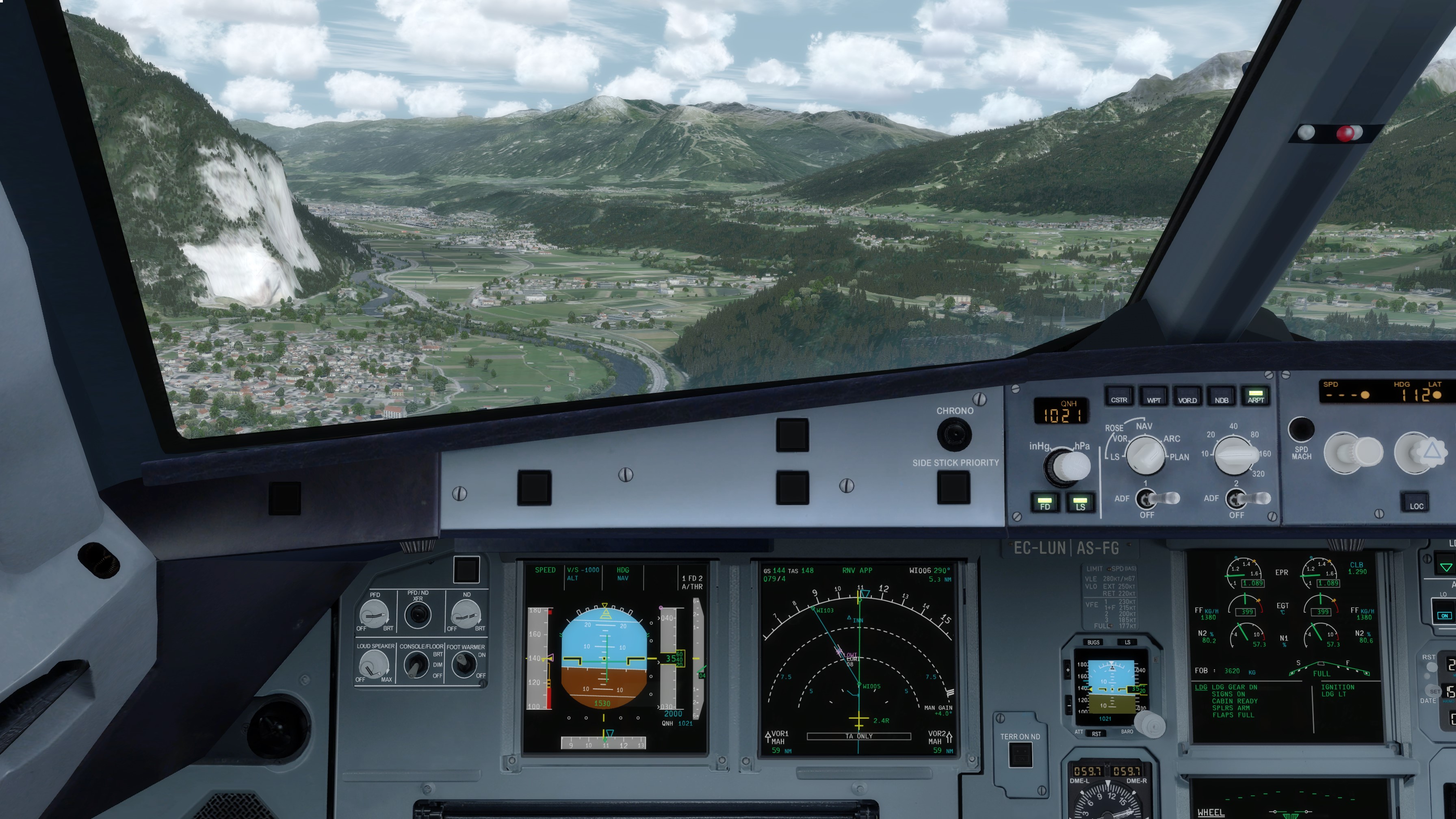 这么调整FSLA320驾驶舱亮度啊-4568 