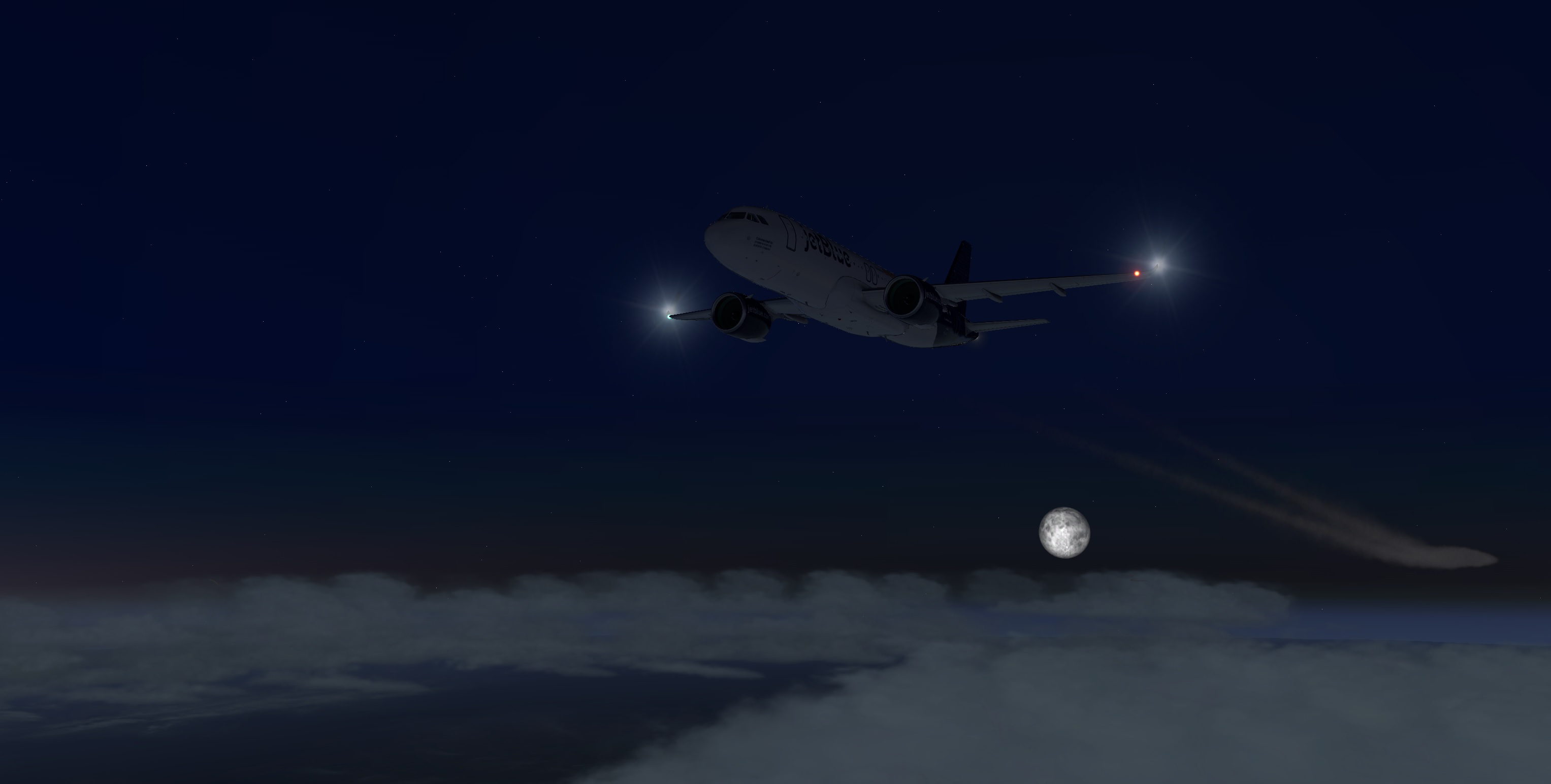 月圆之夜A320-7358 