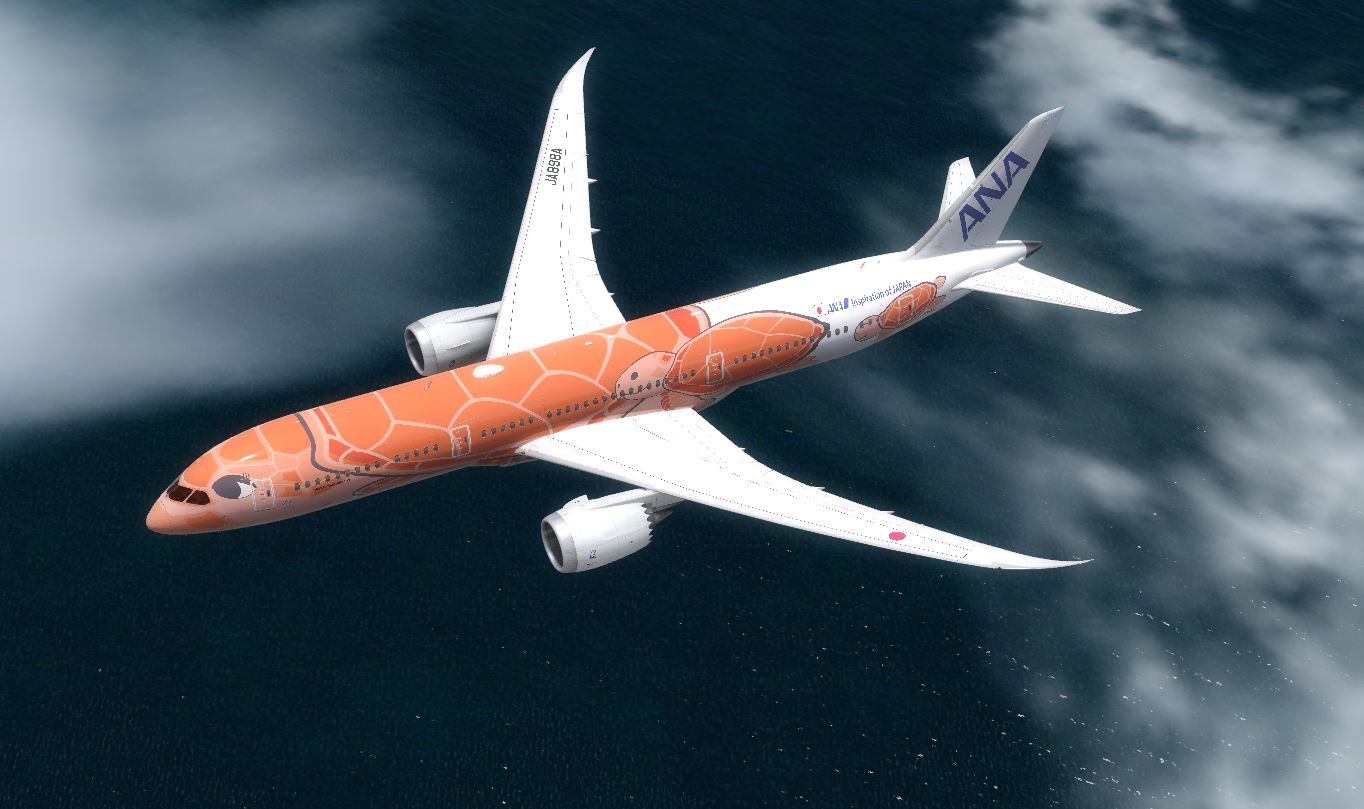 B787 ANA Flying Honu &quot;Ka La&quot; Red-9826 