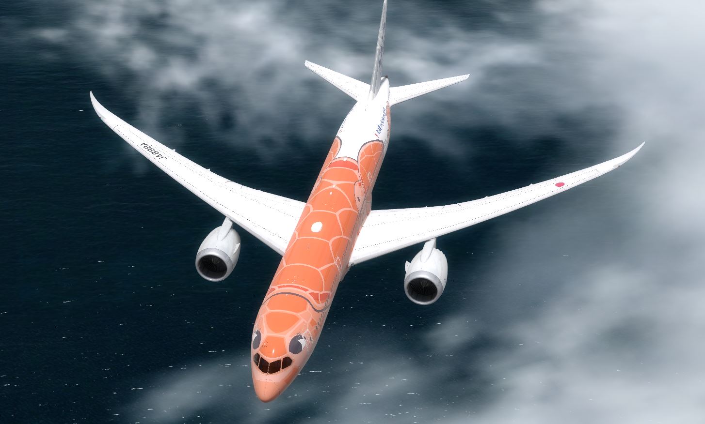 B787 ANA Flying Honu &quot;Ka La&quot; Red-9730 