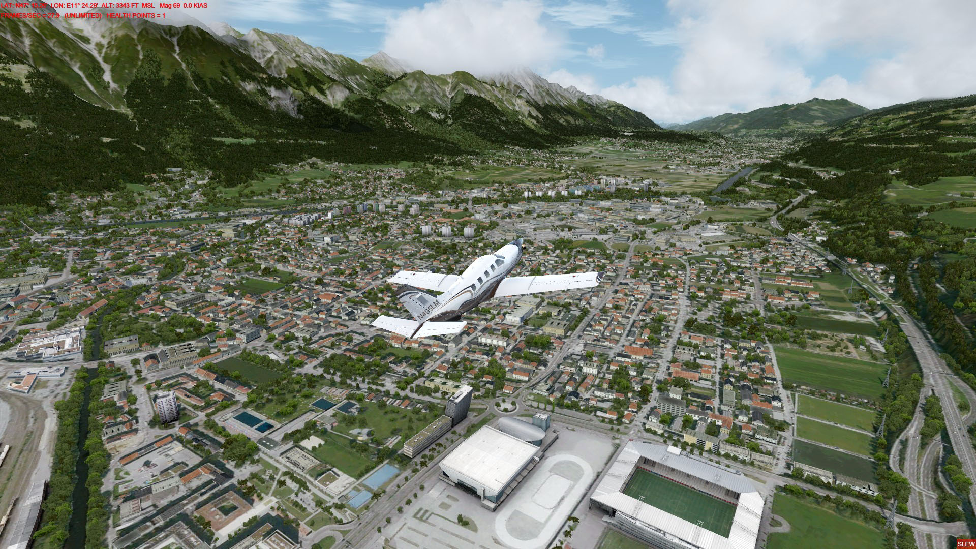 ORBX-LOWI对比Google Earth-7229 
