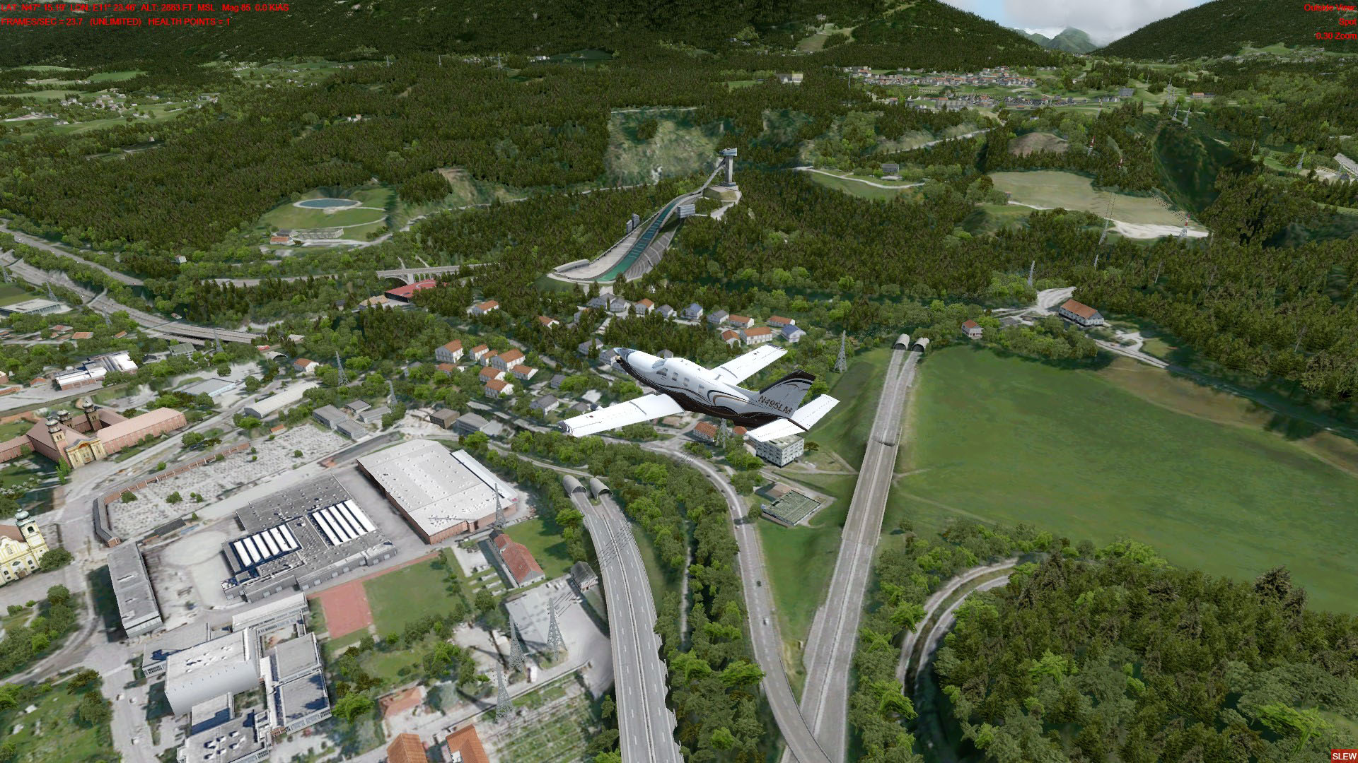 ORBX-LOWI对比Google Earth-986 