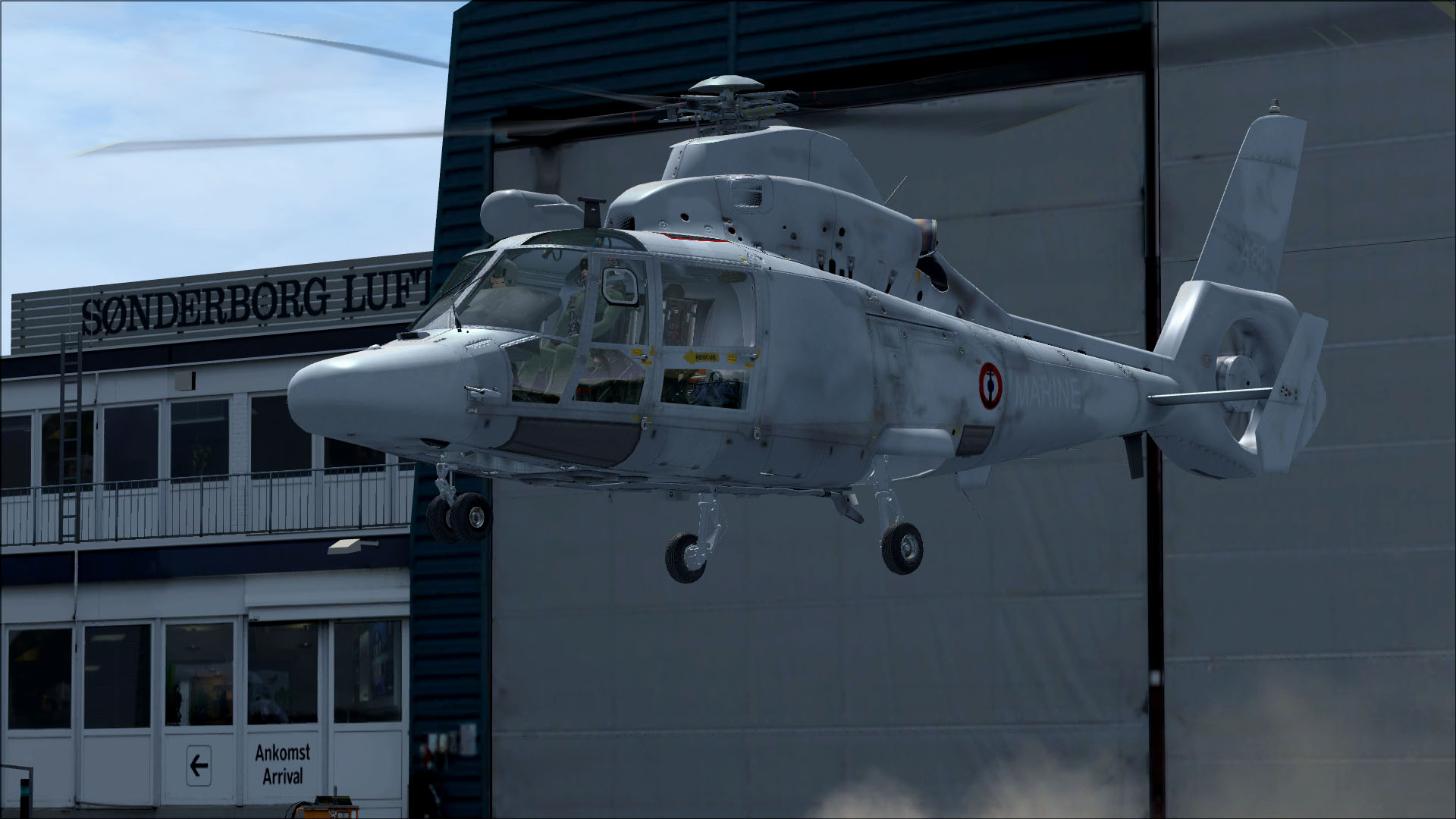 Cera Simaircraft AS365救援机  涂装大改革-6854 