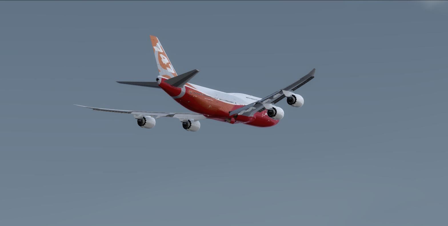 饭后飞行——747-8&amp;F35-C-6581 