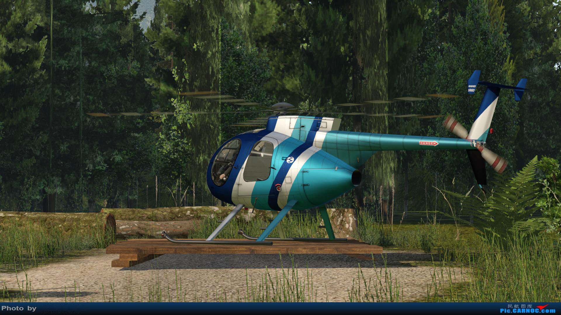 山寨版民航图库 - X-Plane MD500-4734 