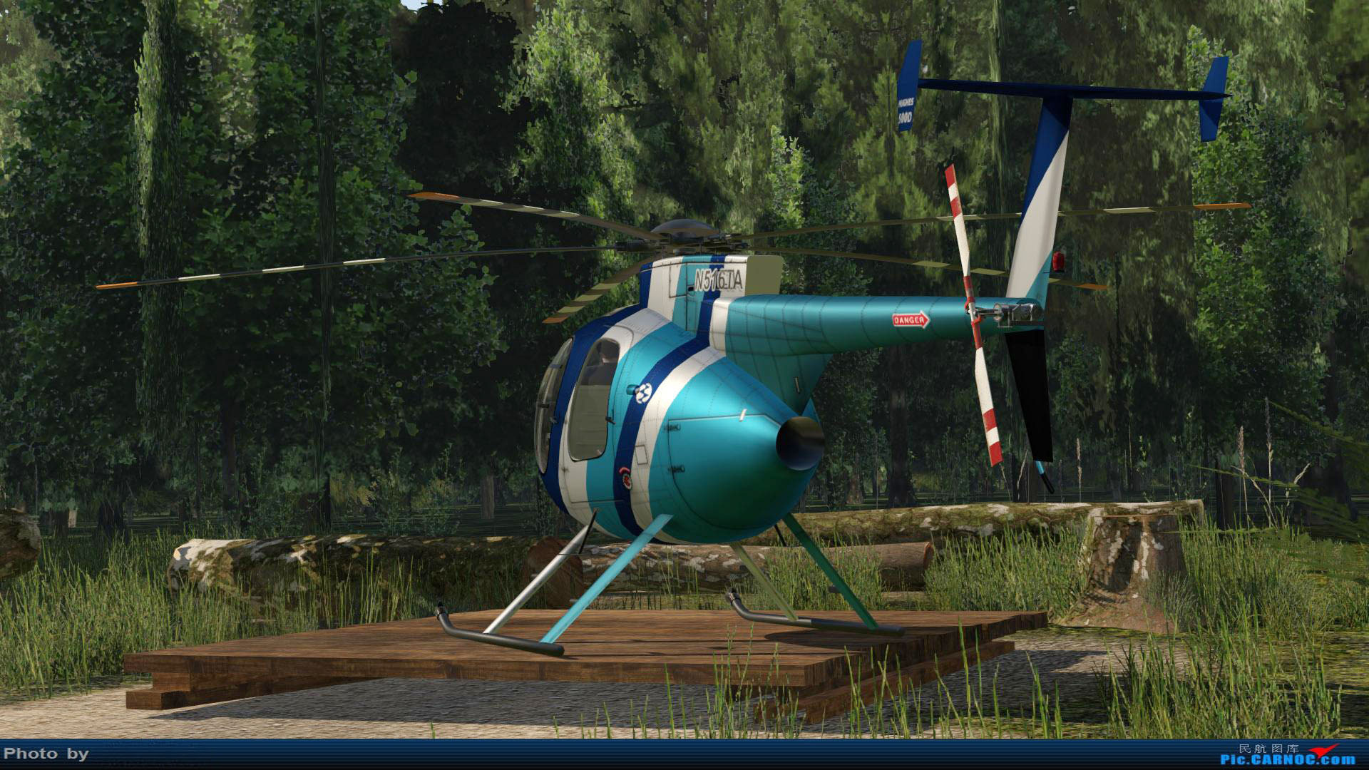 山寨版民航图库 - X-Plane MD500-4332 