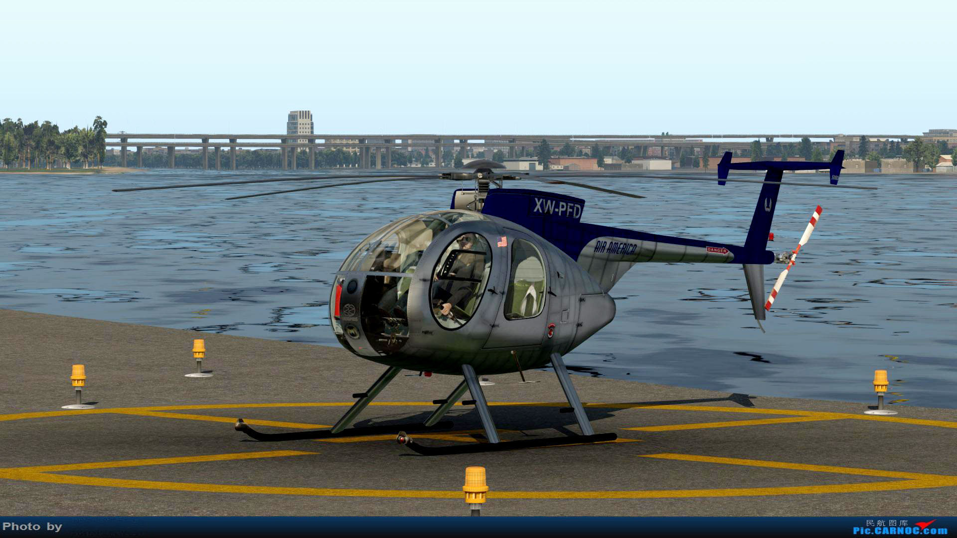 民航图库 - X-Plane MD 500 小鸟-8178 