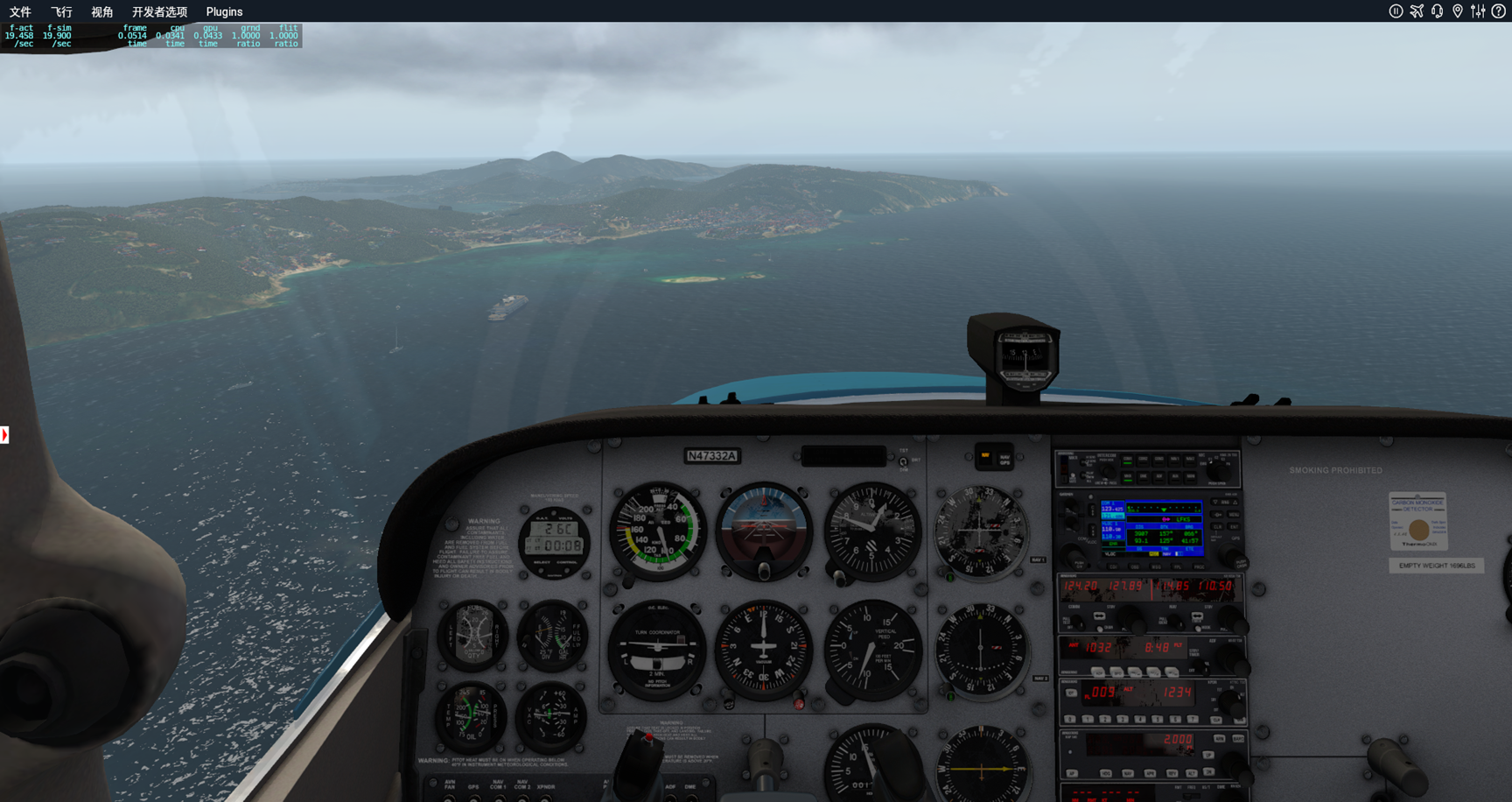 晒截图，非常适合小飞机看风景的小岛-2455 