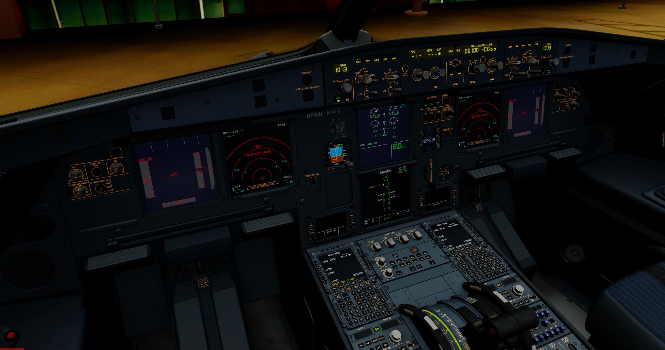 AS320专业版（和谐）驾驶舱灯光只有照明灯。-2982 