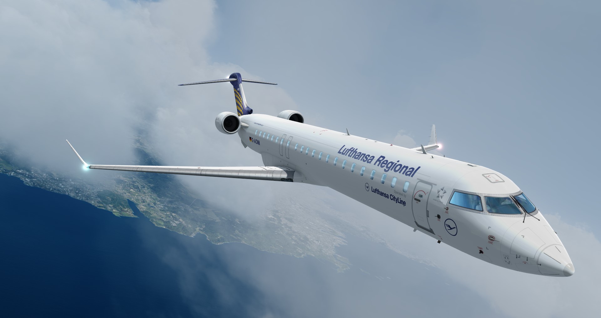 Aerosoft CRJ 900，从大连周水子（ZYTL）到榆林榆阳（ZLYL）-5421 
