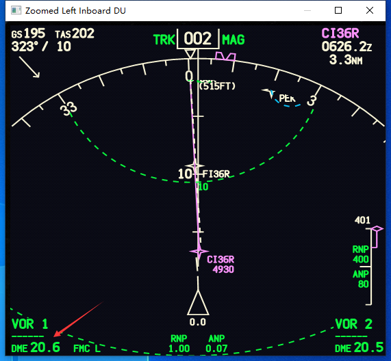 P3D V4 PMDG738-ND上的显示都是什么意思呀?-6305 