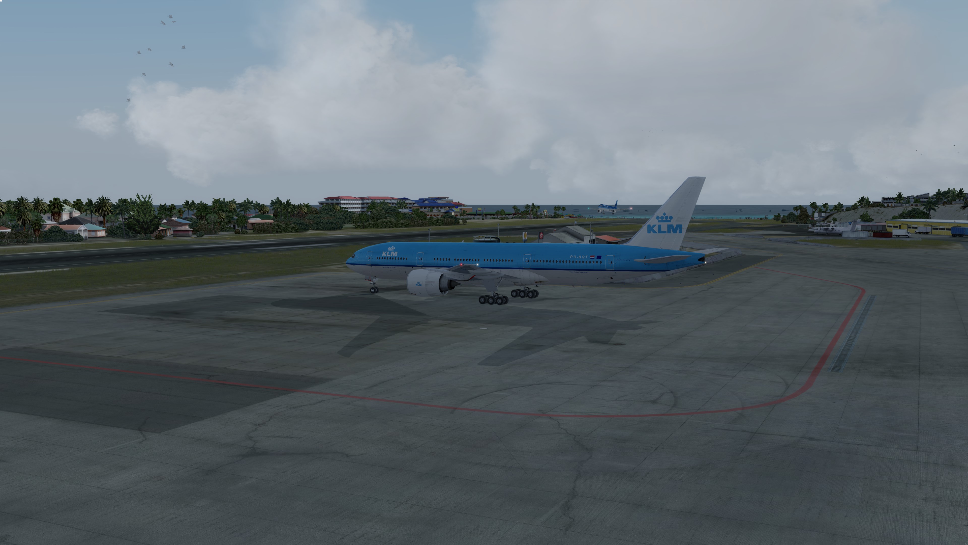 TXKF-TNCM刚落地归机位，机场美图几张-2051 