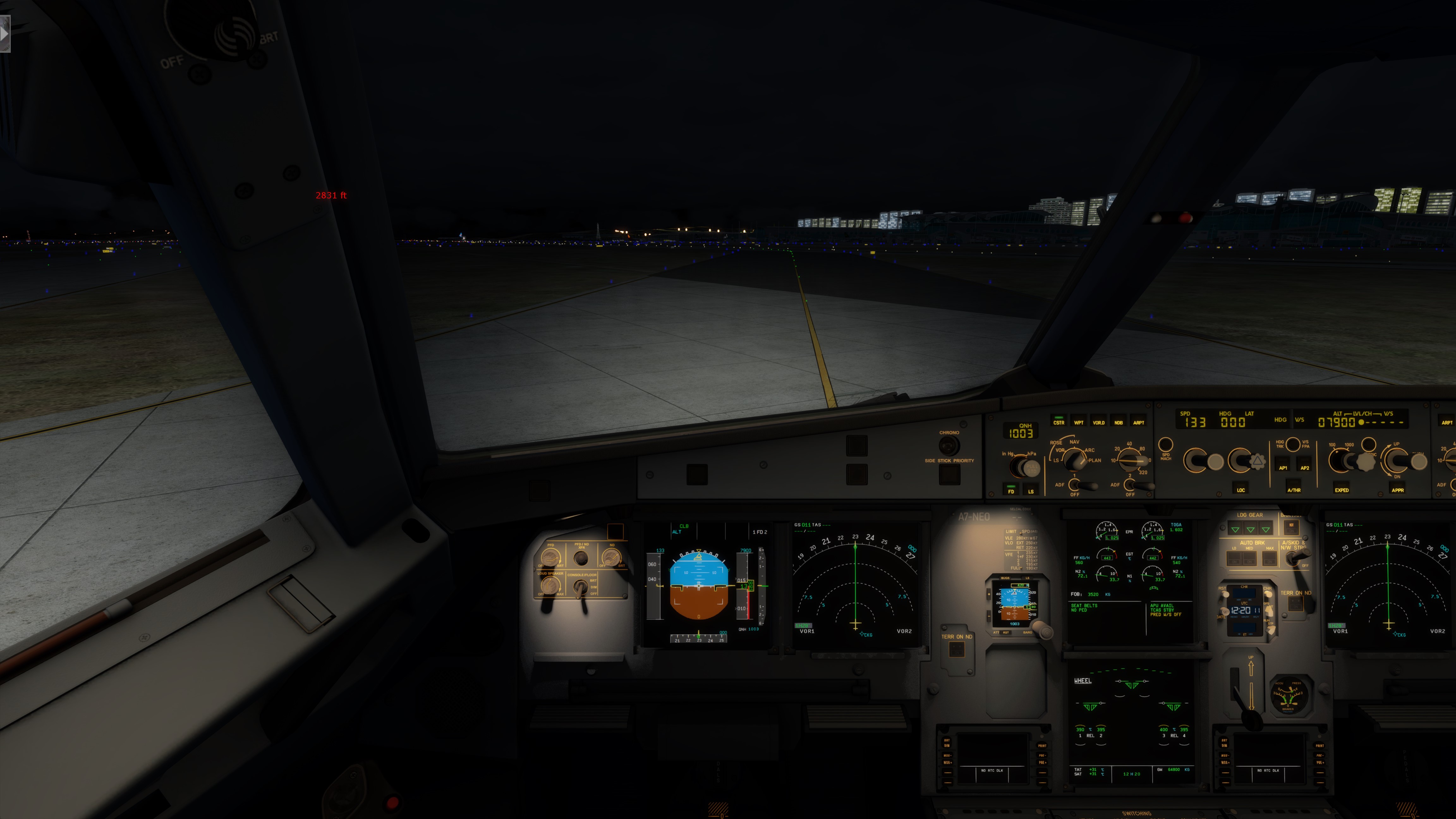 ZGGG-ZUCK傍晚起飞晚上落地，秀图-1941 