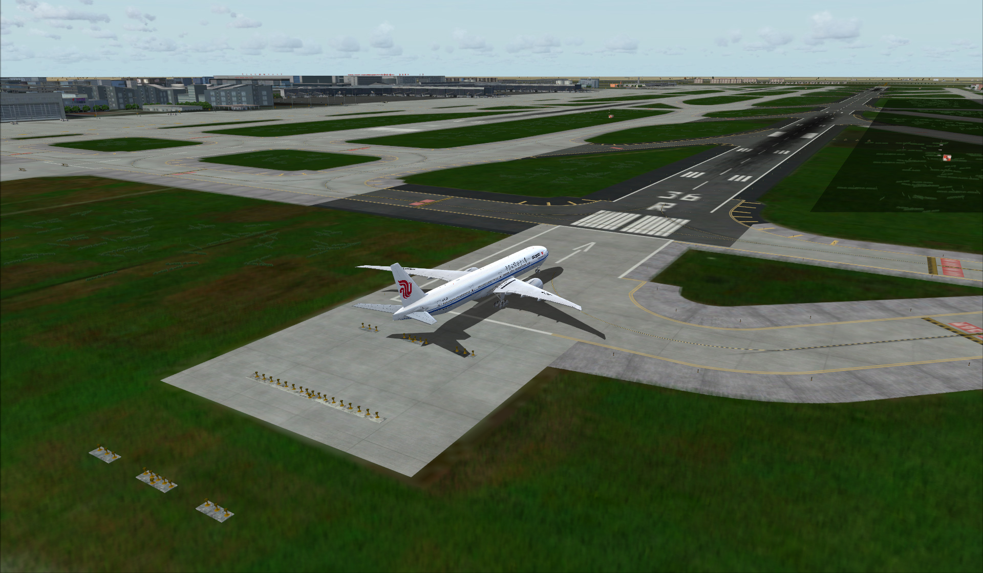 【国庆飞行】WF上海虹桥机场试飞（国航PMDG 777-300ER）-481 