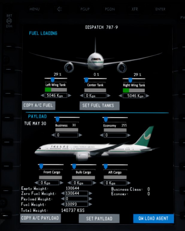 QW 787-9 云南航空涂装-6093 