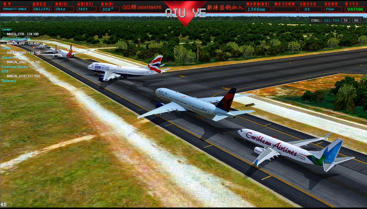 1080P!【秋叶带你体验真实飞行】VATSIM_WF联飞活动【新语音...-3822 