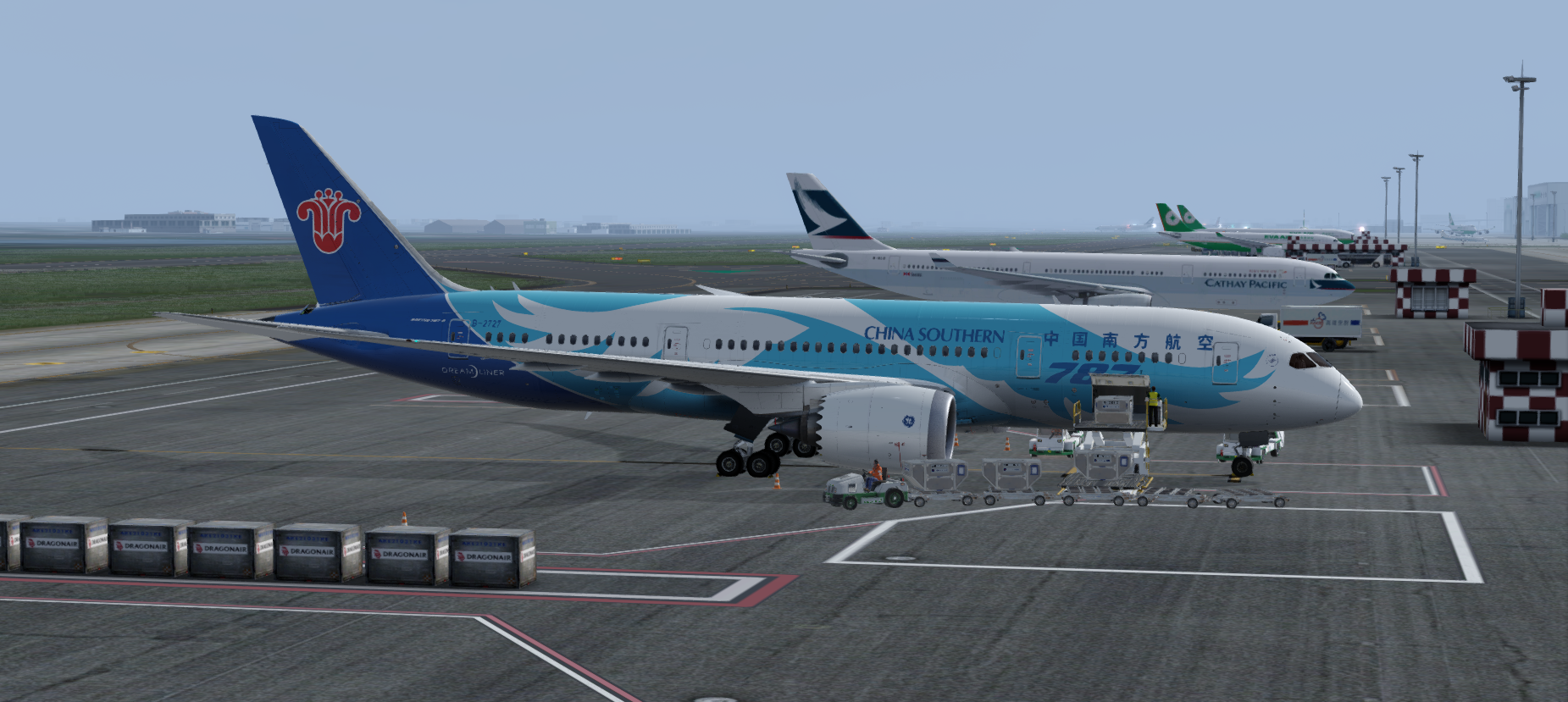 QW787 WADD-YBCG 黄金海岸机场夜景-1656 