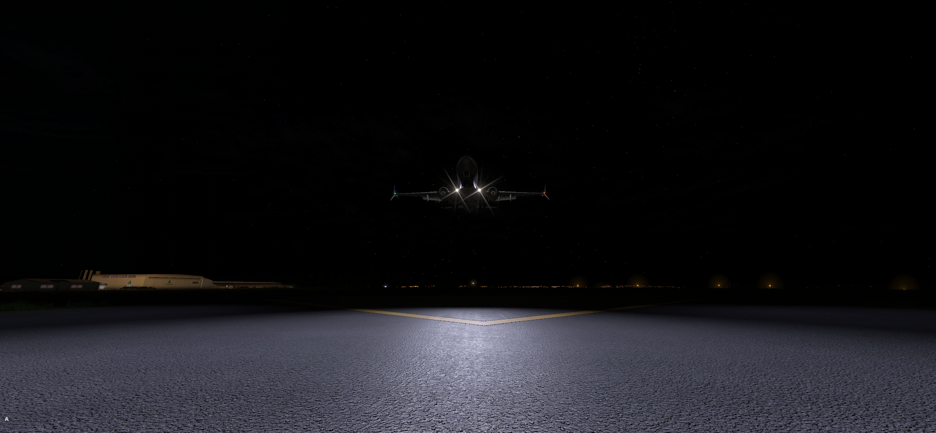 深夜降落—塔科马国际机场-3438 