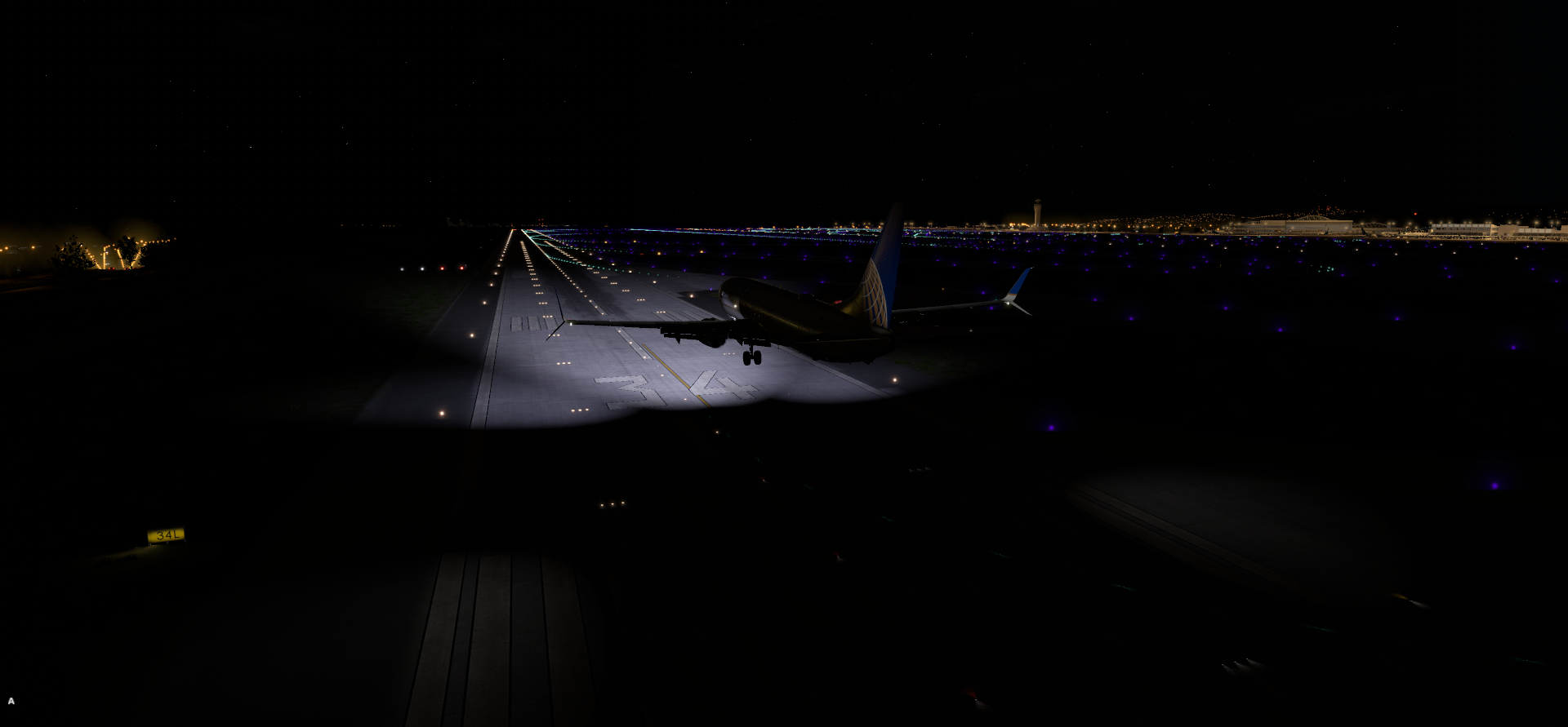 深夜降落—塔科马国际机场-7785 
