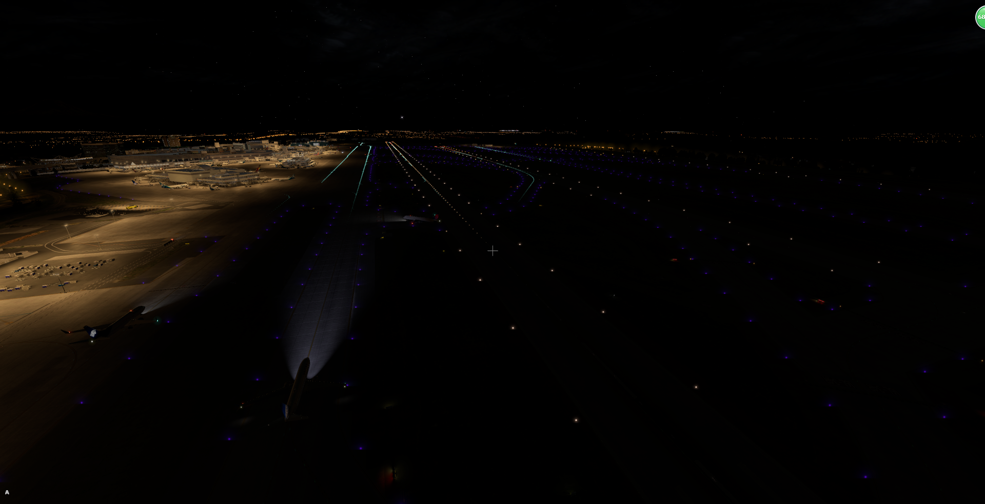 深夜降落—塔科马国际机场-8394 