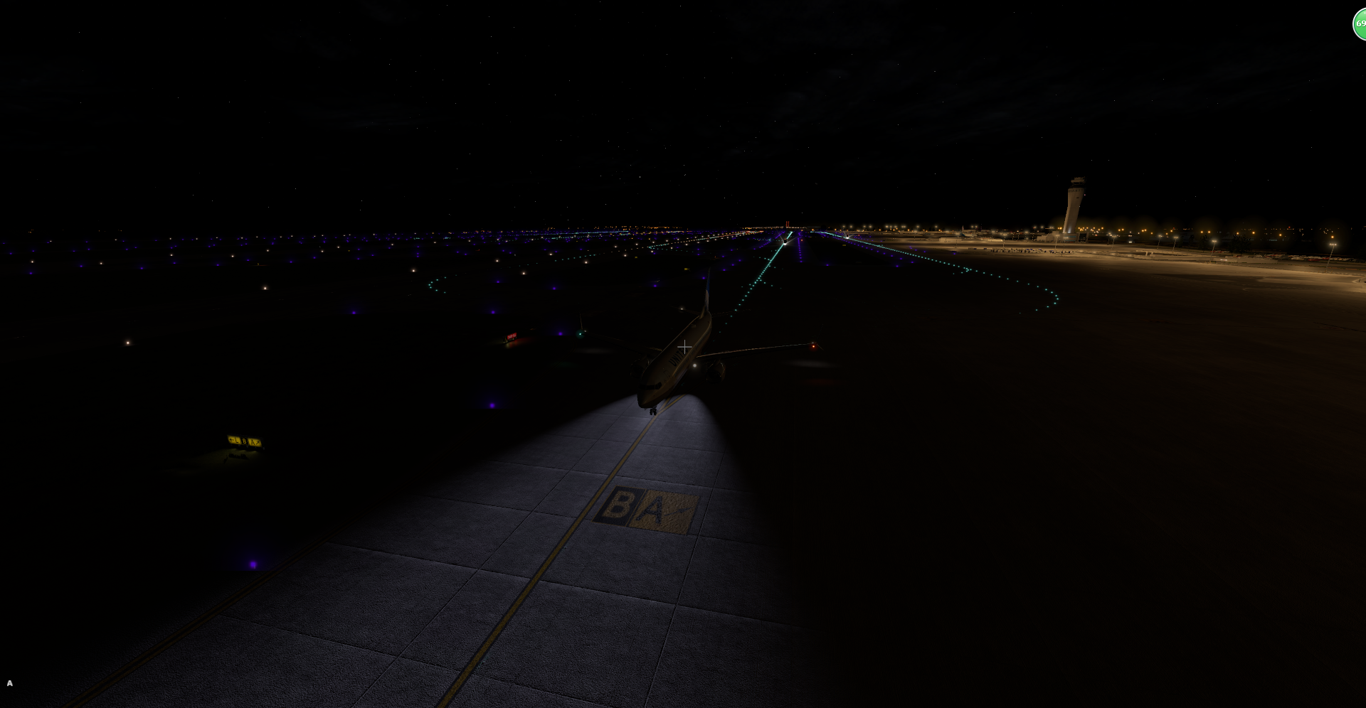 深夜降落—塔科马国际机场-3588 