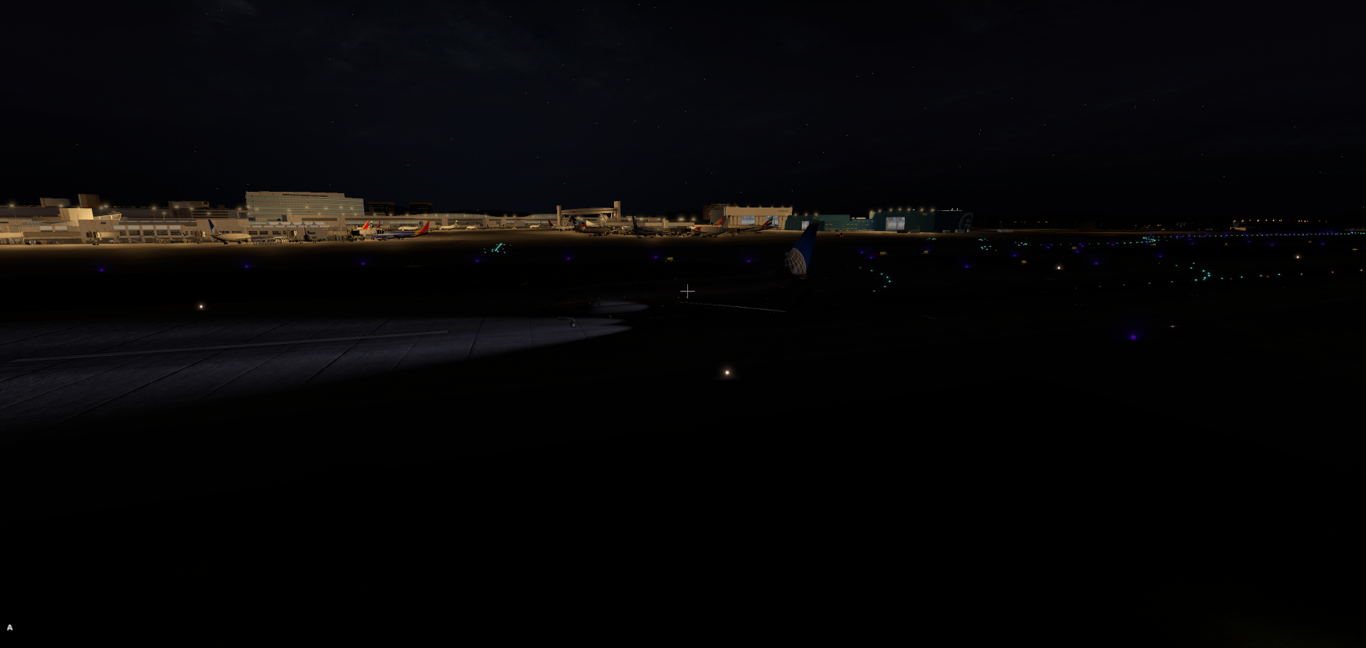 深夜降落—塔科马国际机场-2300 