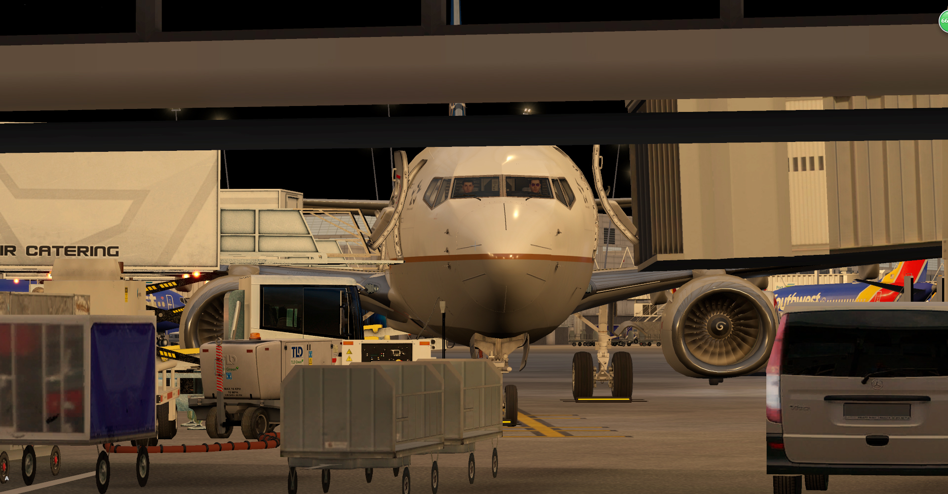 深夜降落—塔科马国际机场-605 