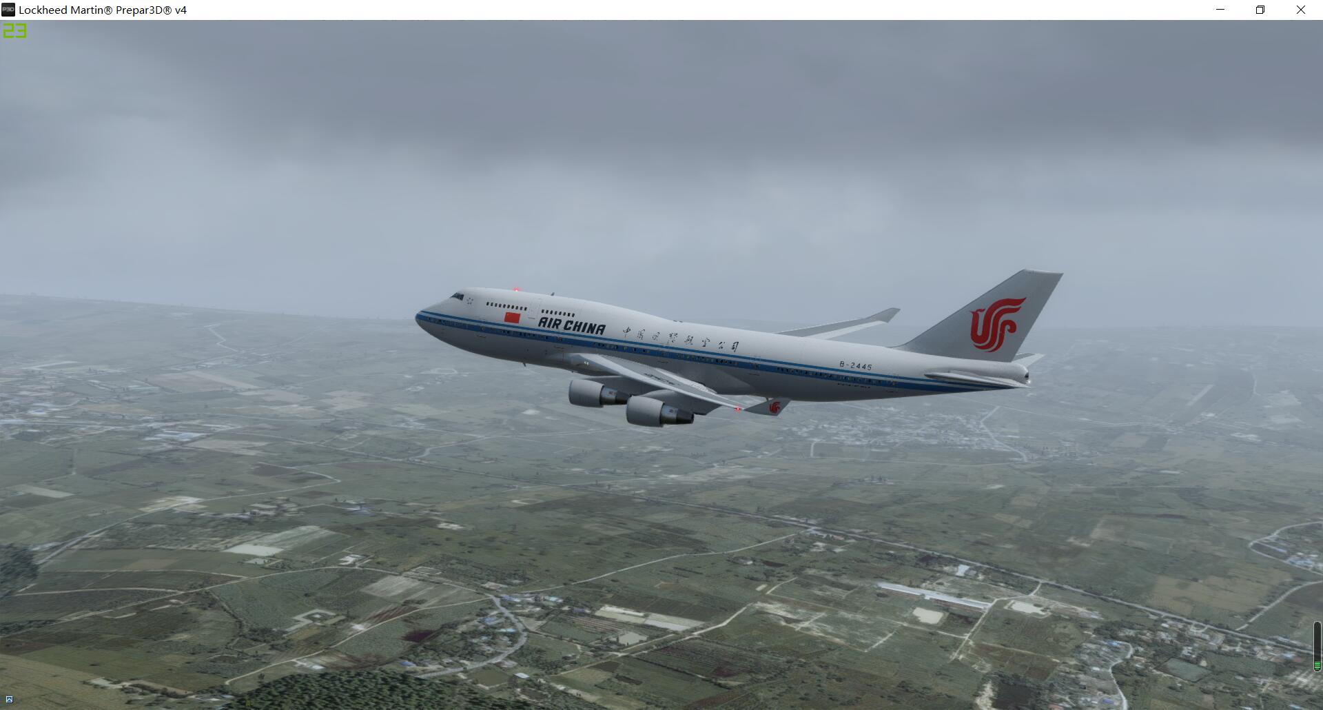 很久没有飞747了 打雷天飞一飞-7779 