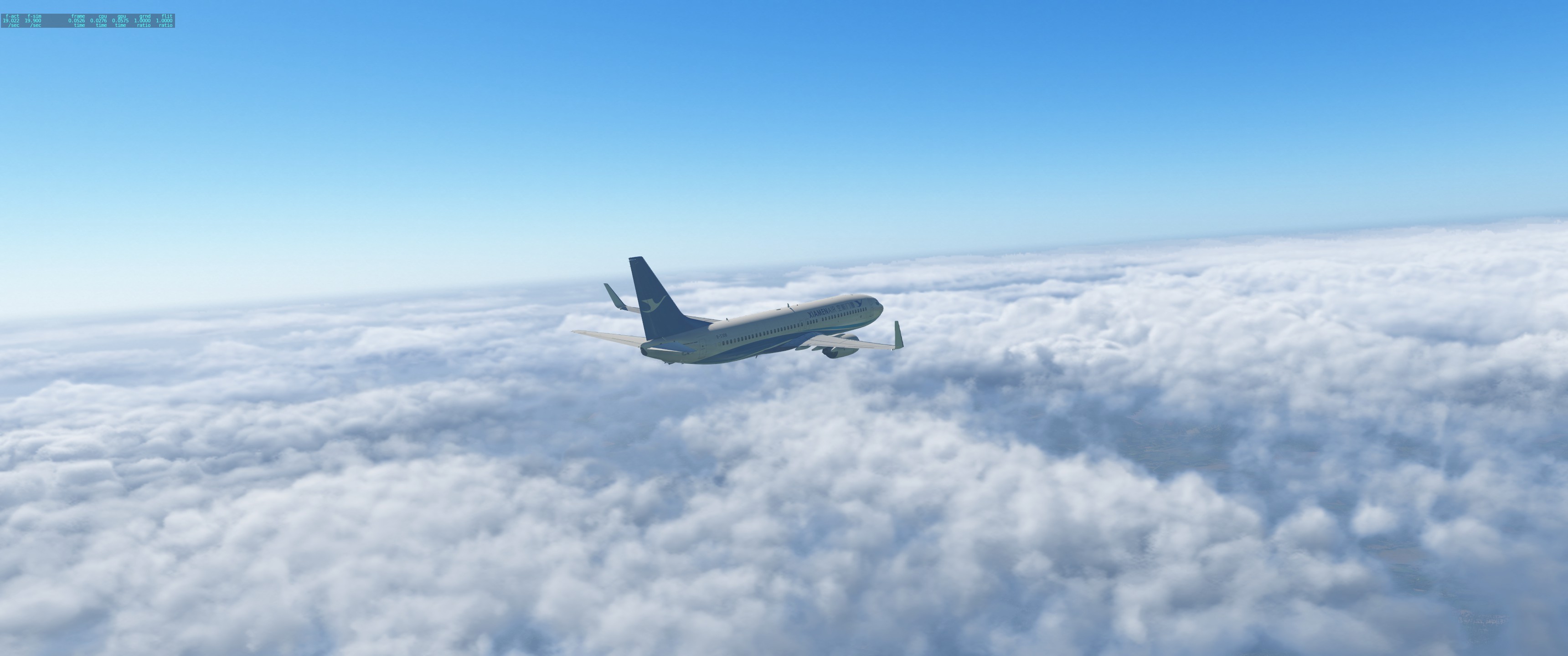 许久没模拟飞行，得空飞了一趟，发点图。-8251 