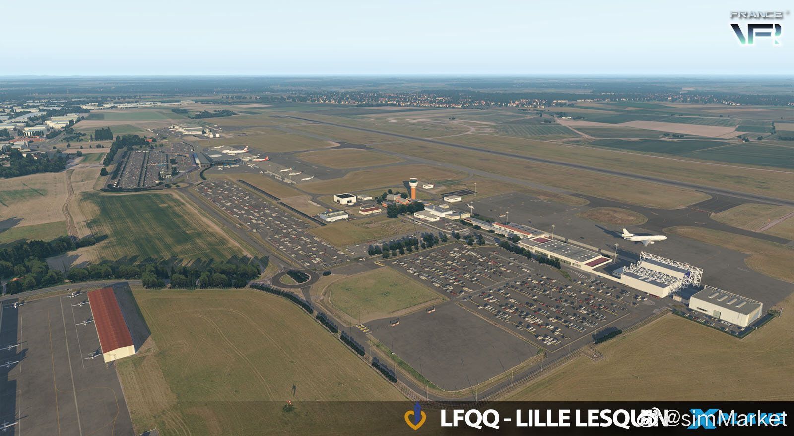FRANCE VFR - 法国-里尔列坎国际机场 LFQQ X-PLANE 11-8962 