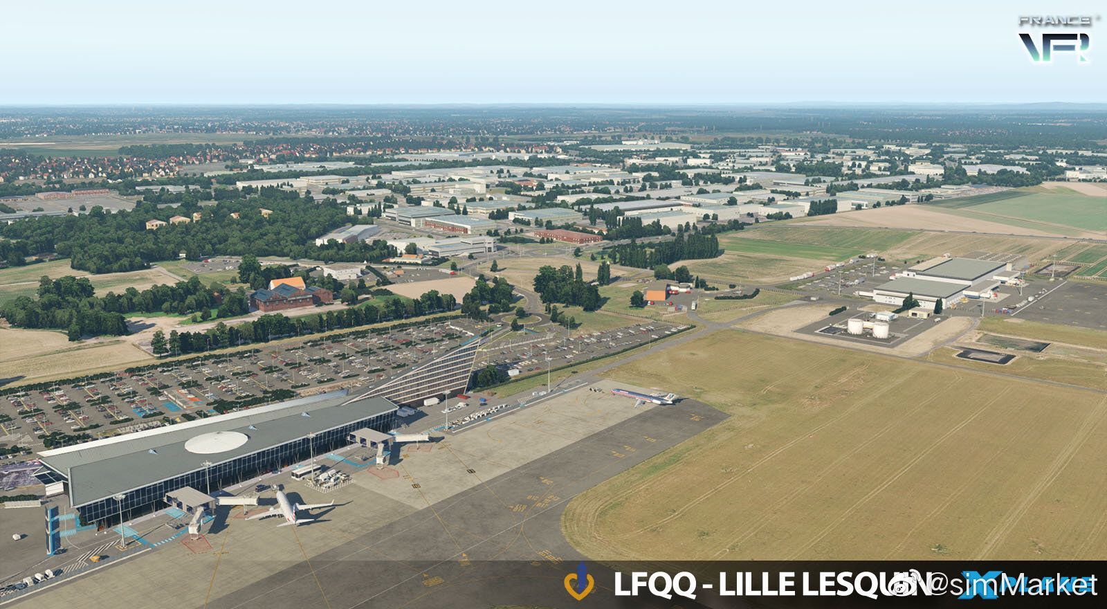 FRANCE VFR - 法国-里尔列坎国际机场 LFQQ X-PLANE 11-7890 