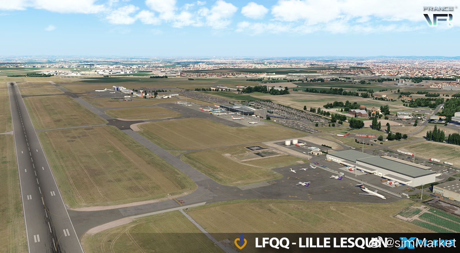 FRANCE VFR - 法国-里尔列坎国际机场 LFQQ X-PLANE 11-7121 
