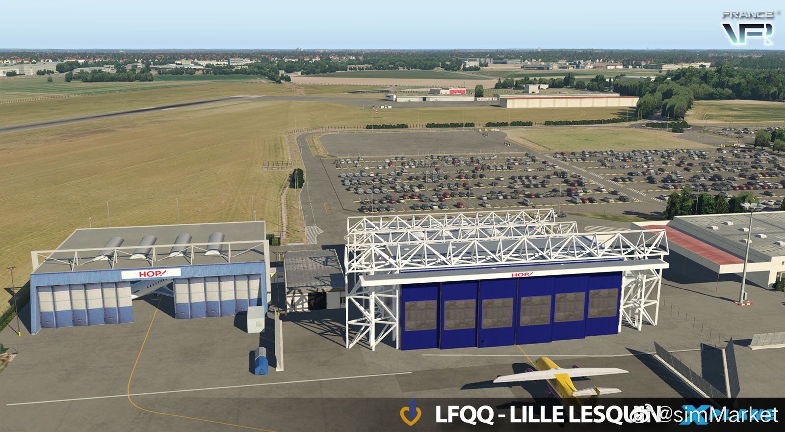 FRANCE VFR - 法国-里尔列坎国际机场 LFQQ X-PLANE 11-6847 