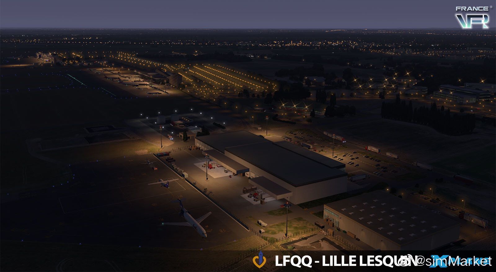 FRANCE VFR - 法国-里尔列坎国际机场 LFQQ X-PLANE 11-2282 