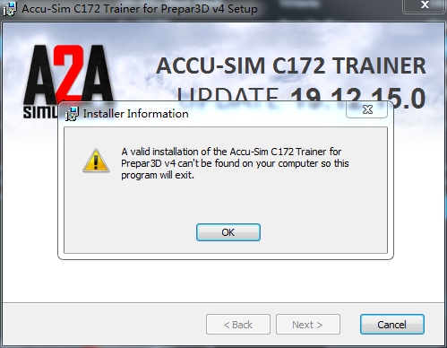 P3D4.4  A2A C172安装不了哪位大佬指点指点-310 