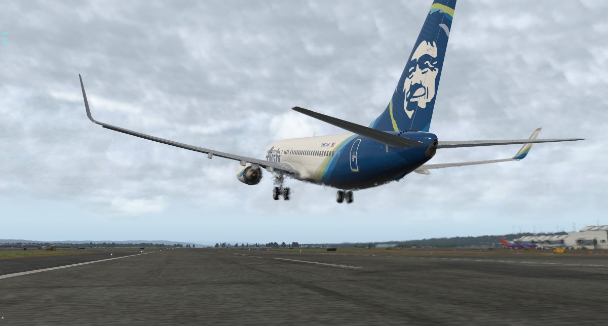 值飞阿拉斯加航空，波特兰多云起飞-3575 