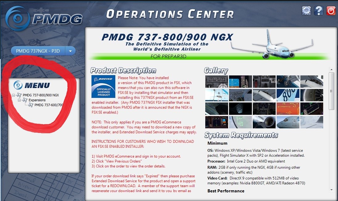 PMDG Operations Center中没有涂装管理器，无法安装涂装怎么办呀-2195 
