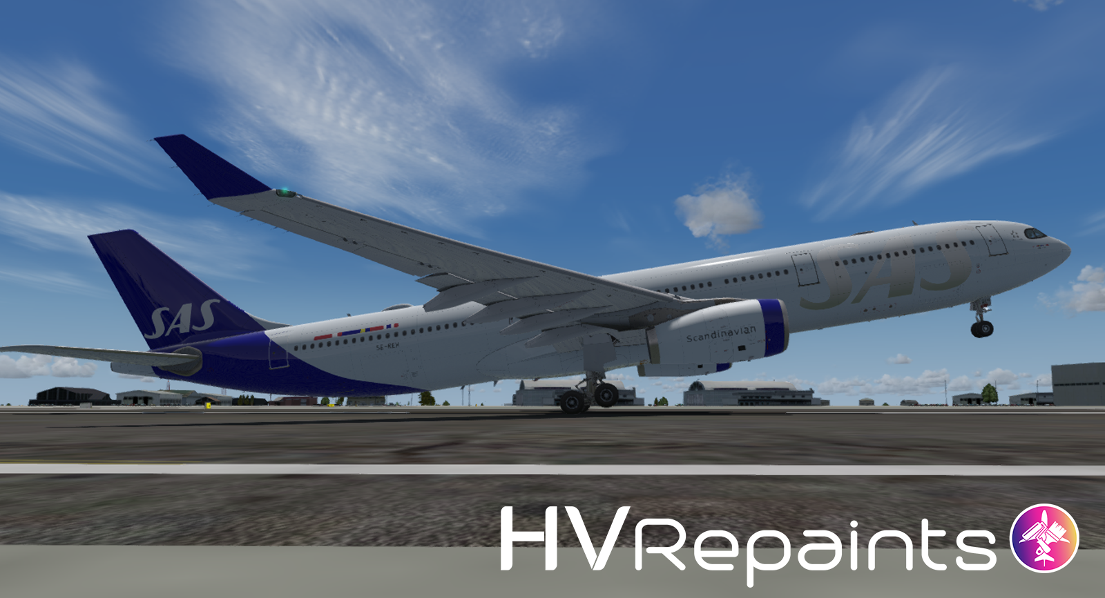 Aerosoft A330北欧航空公司 Scandinavian-154 