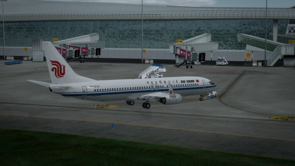 PMDG 737-800NGXu BW  深圳保安飞成都双流-6858 